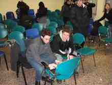 Gian Luigi e Alessio a computer